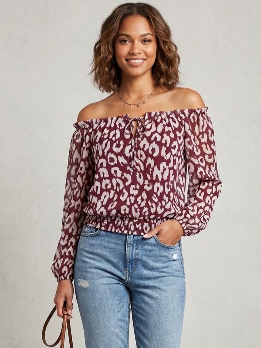 Euc off shoulder ny & co blouse